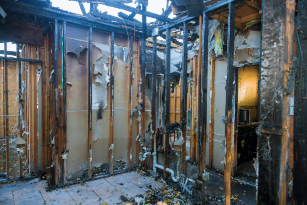 Professional Fire Damage Restoration technician working in Olivette, MO